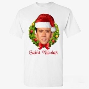 Saint Nicolas Cage Christmas T Shirt For Unisex